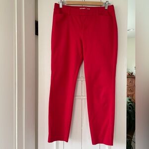Old Navy Red Ankle Cropped Pants